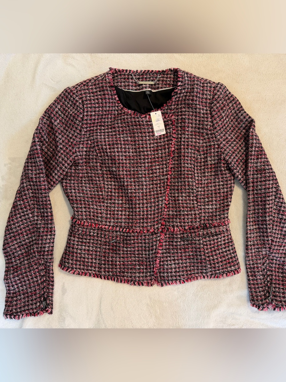 Black House White Market Women’s Tweed Asymmetric Jacket